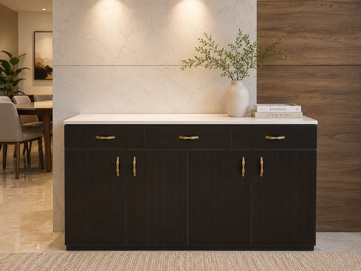 Bailey Console Cum Service Table